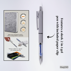 EcoFelt Notebook Gift Set – A5 Eco Notebook with Paper Clip Gel Pen