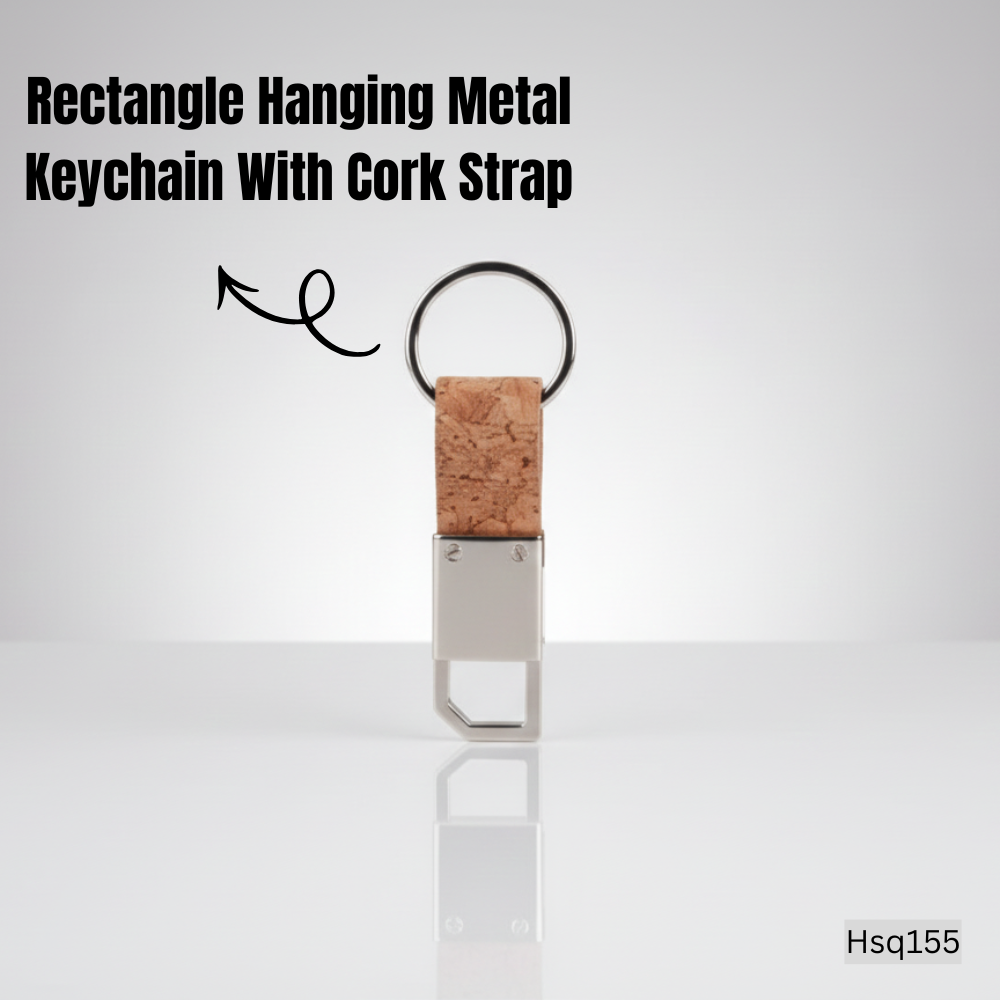 Eco Cork Gift Set – Cork Pen, Metal Cork Keychain & Cork Card Holder