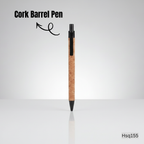 Eco Cork Gift Set – Cork Pen, Metal Cork Keychain & Cork Card Holder