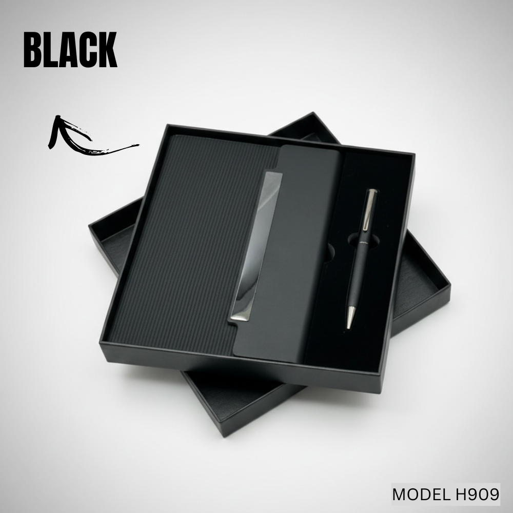 Diary and Metal Pen Corporate Gift Set