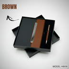 Diary and Metal Pen Corporate Gift Set