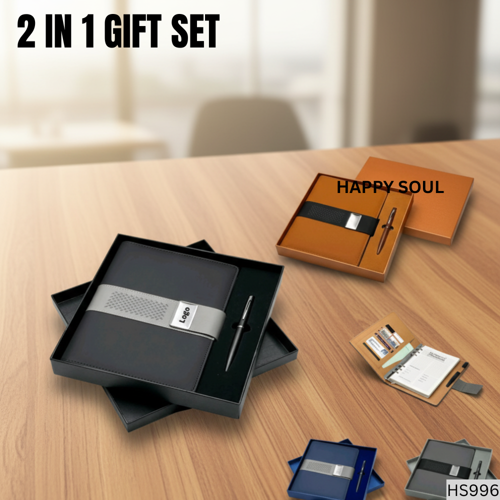 2 in 1 Gift Set – Planner Diary & Metal Pen (Model HS996)