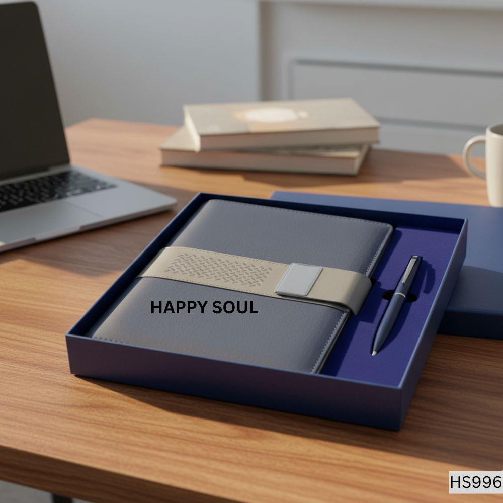 2 in 1 Gift Set – Planner Diary & Metal Pen (Model HS996)