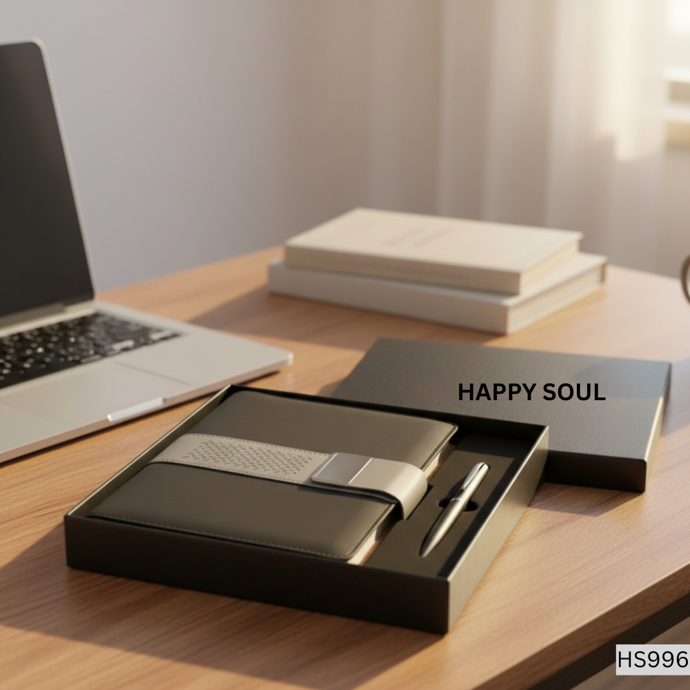2 in 1 Gift Set – Planner Diary & Metal Pen (Model HS996)
