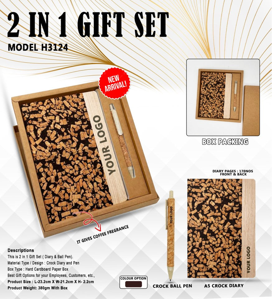 Unified Gifting Solution Duo | Diary & Pen Set