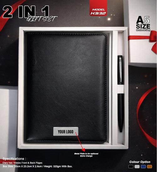 Agile Executive 2-in-1 Lightweight Collection | Diary & Pen Set