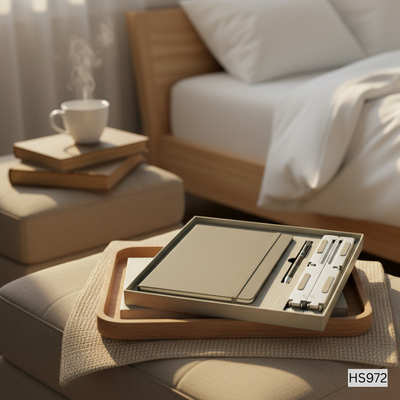 3 in 1 Gift Set – Notebook, Laptop Stand & Pen (Model HS972)