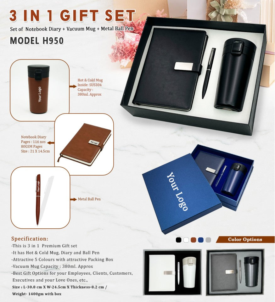 Robust Industry 2-in-1 Master Gift Pack | Diary & Pen Set