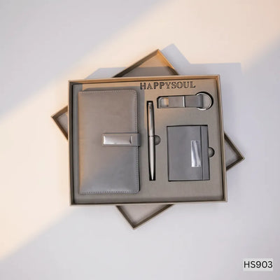 4 in 1 Gift Set – Diary, Pen, Keychain & Card Holder (HS903)