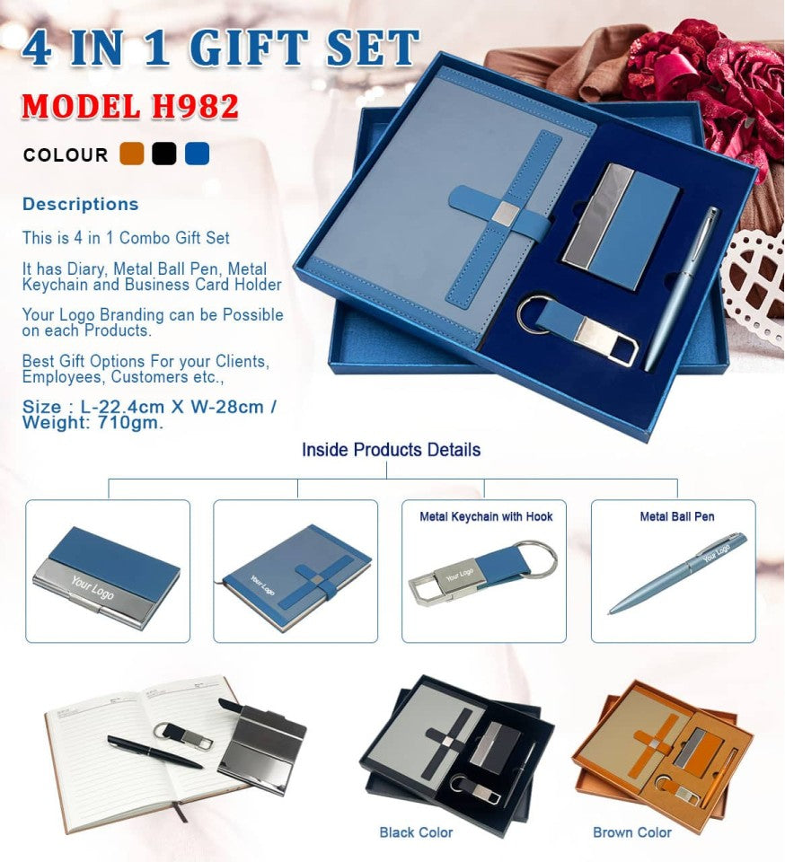 Modern PU leather 2-in-1 Signature Gift Set | Diary & Pen Set