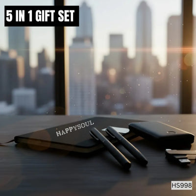 5 in 1 Gift Set – Diary, Powerbank, Pen & OTG Pendrive (HS998)