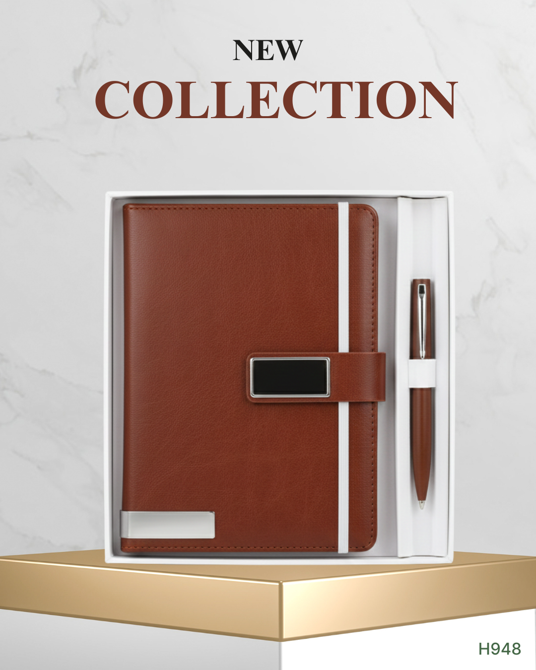 2 in 1 Business Gift Set with Diary & Metal Pen