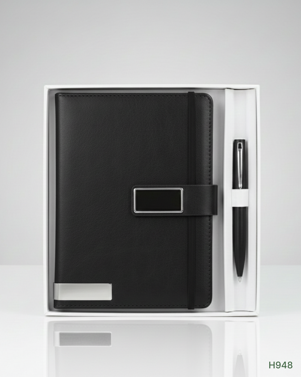 2 in 1 Business Gift Set with Diary & Metal Pen