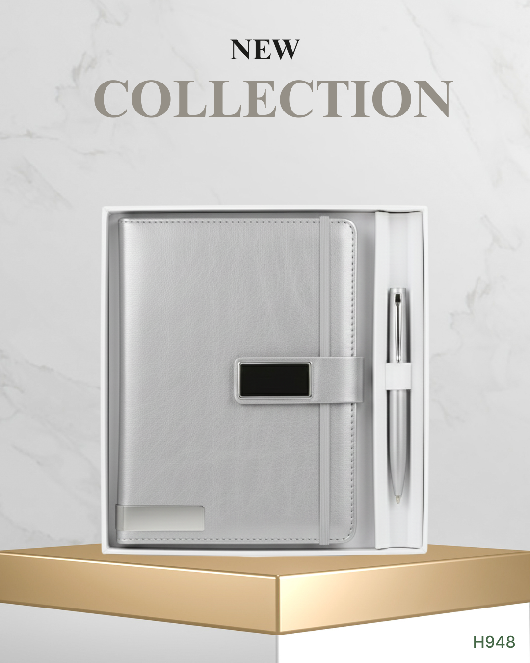 2 in 1 Business Gift Set with Diary & Metal Pen