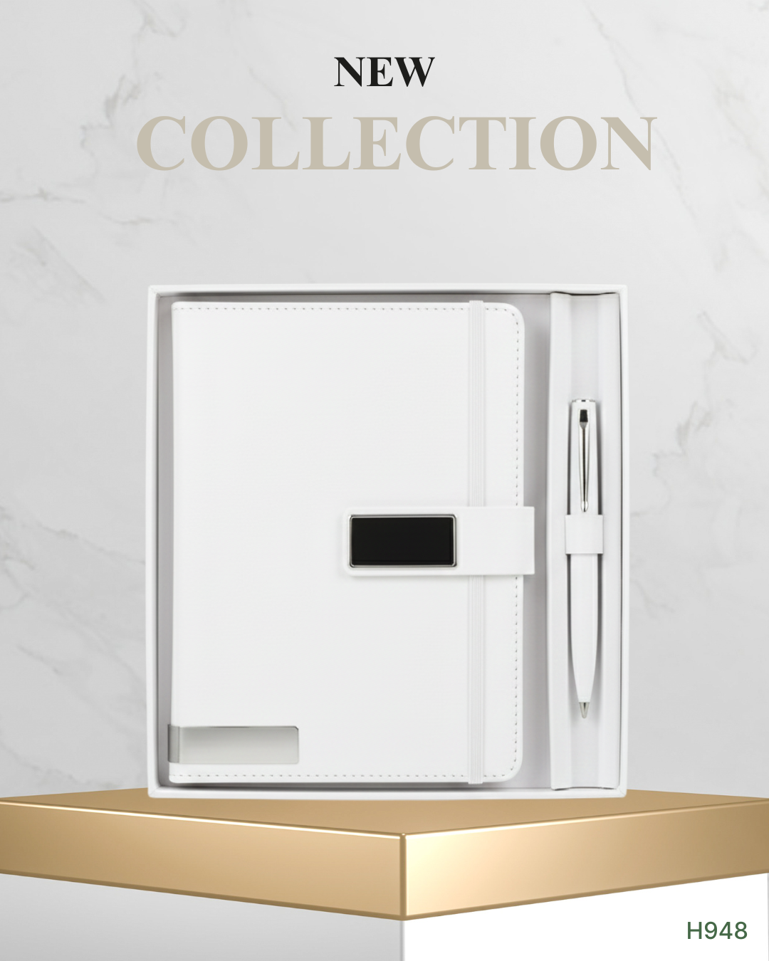 2 in 1 Business Gift Set with Diary & Metal Pen