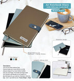 Metal Plate Signature A5 PU Leather Planner | Diary