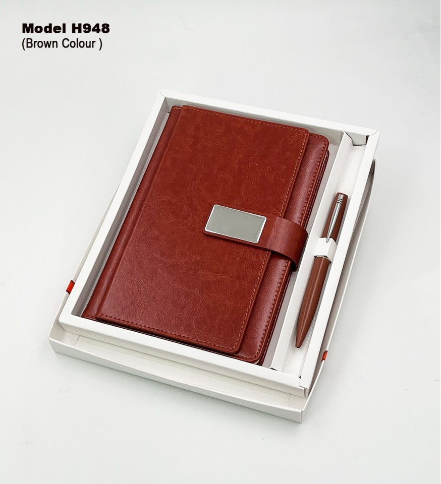 Minimal Noir 2-in-1 High-Utility Combo | Diary & Pen Set