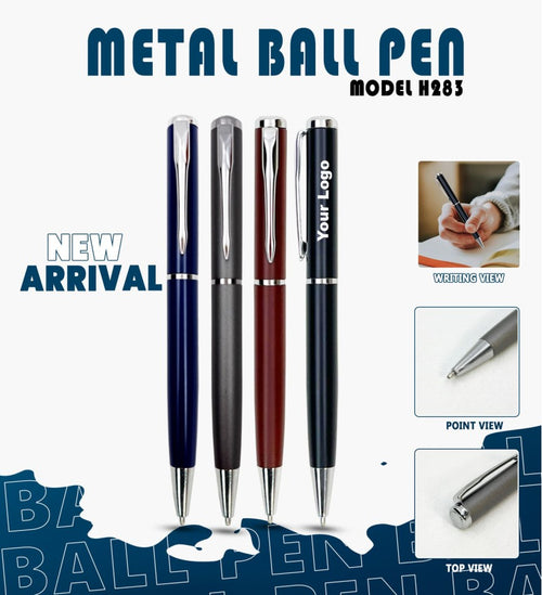 Artisanal Rose-Grey Dual-Tone Metal Pen | Metal Pen