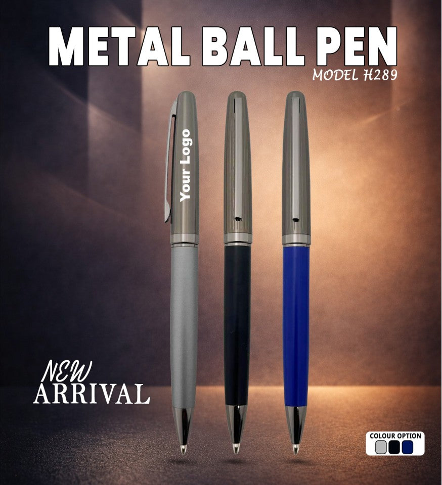 Minimal Noir Precision Metal Roller Pen | Metal Pen