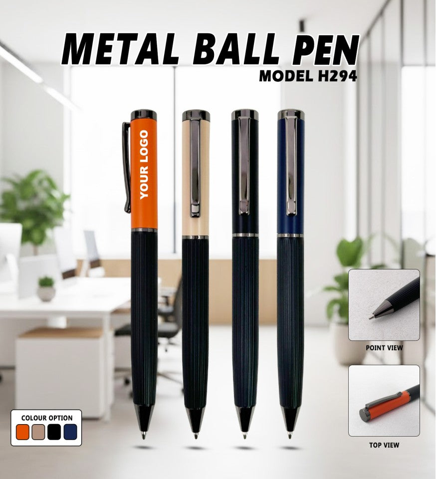 Industrial Gun-Metal Texture Ball Pen | Metal Pen