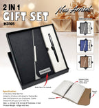 High-Utility Executive Workstation Duo | Diary & Pen Set