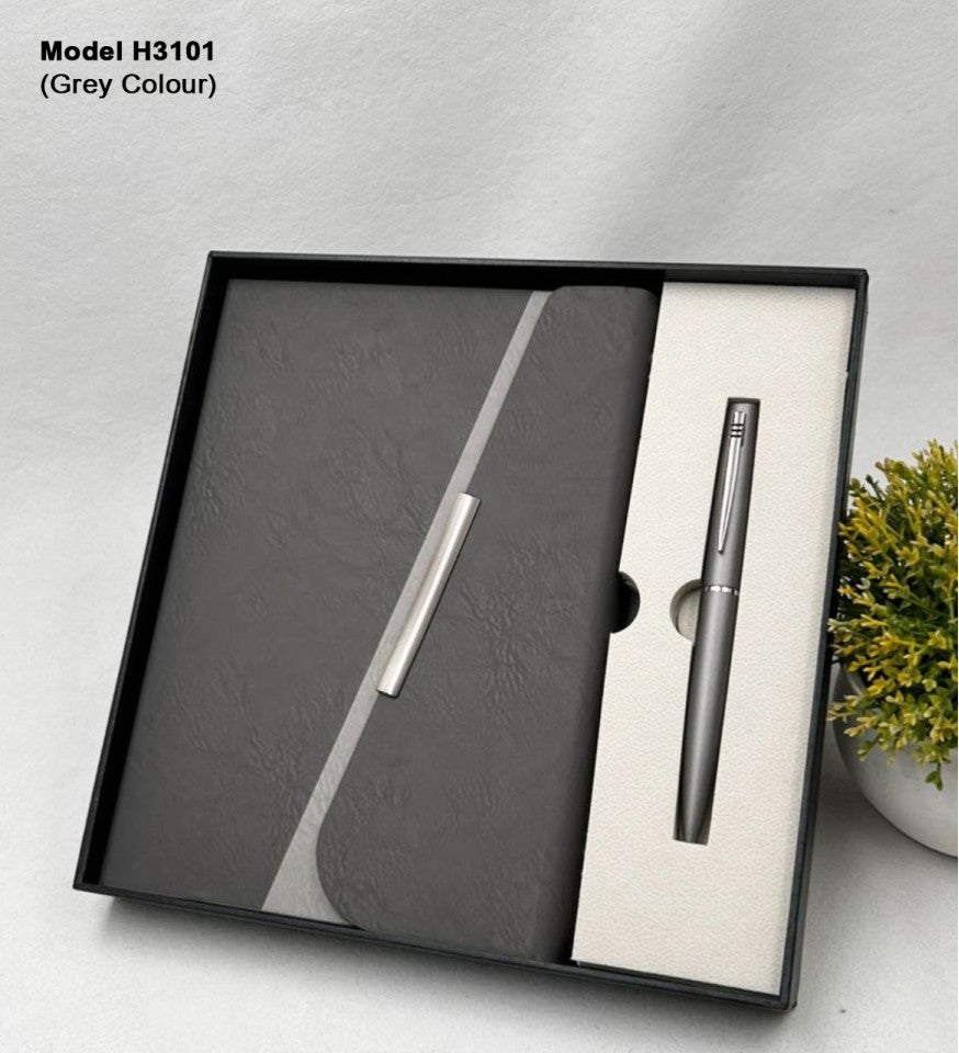 High-Utility Executive Workstation Duo | Diary & Pen Set