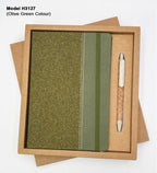 Modern Eco-Crock Luxury Cork Collection | Diary & Pen Set