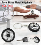 Premium Keychain | Tyre Shape Metal Keychain - Premium