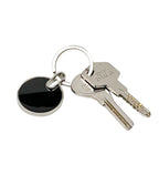 Industrial High-Glow Round Metal Keychain | Metal Keychain