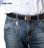 Industrial High-Glow Noir Metal Keychain | Metal Keychain