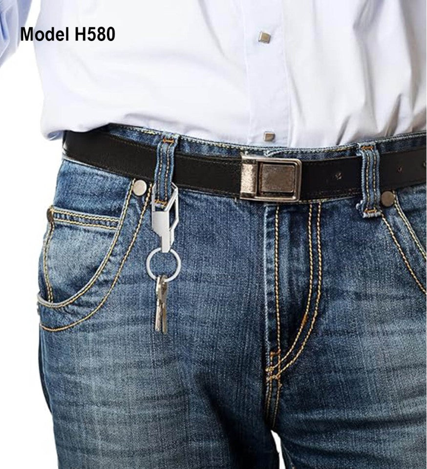 Industrial High-Glow Noir Metal Keychain | Metal Keychain