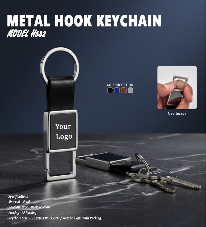 Industrial High-Utility Noir Metal Keychain | Metal Keychain