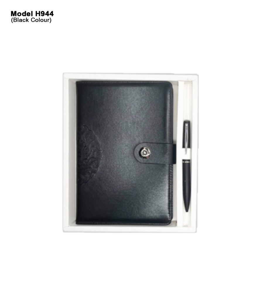 Minimal Noir 2-in-1 Compact Essential | Diary & Pen Set