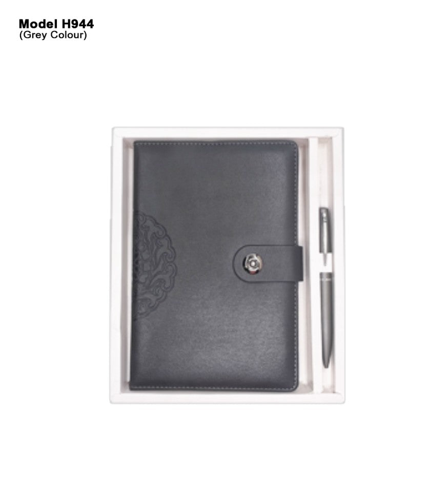 Minimal Noir 2-in-1 Compact Essential | Diary & Pen Set