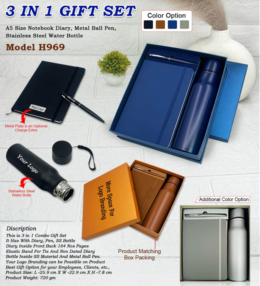 Unified Corporate 2-in-1 Foundation Pack | Diary & Pen Set