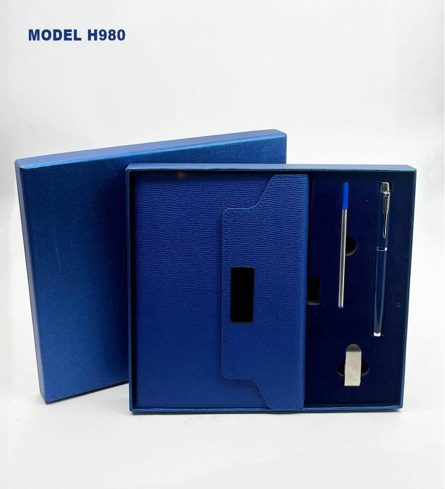 Minimal Noir 2-in-1 Compact Essential | Diary & Pen Set