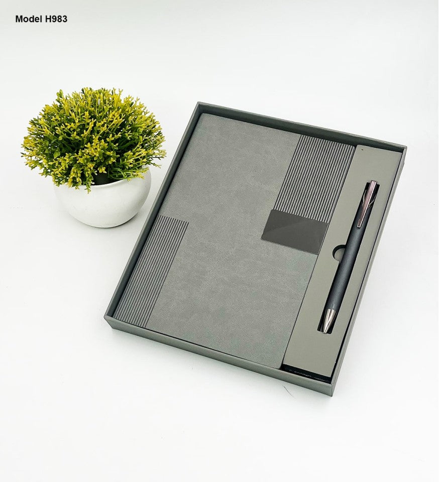 Dual-Tone Professional 2-in-1 Executive Suite | Diary & Pen Set