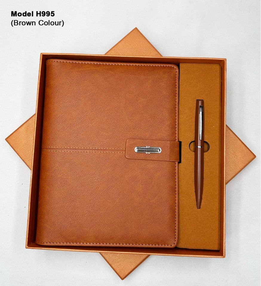 Modern Professional Minimalist Duo | Diary & Pen Set