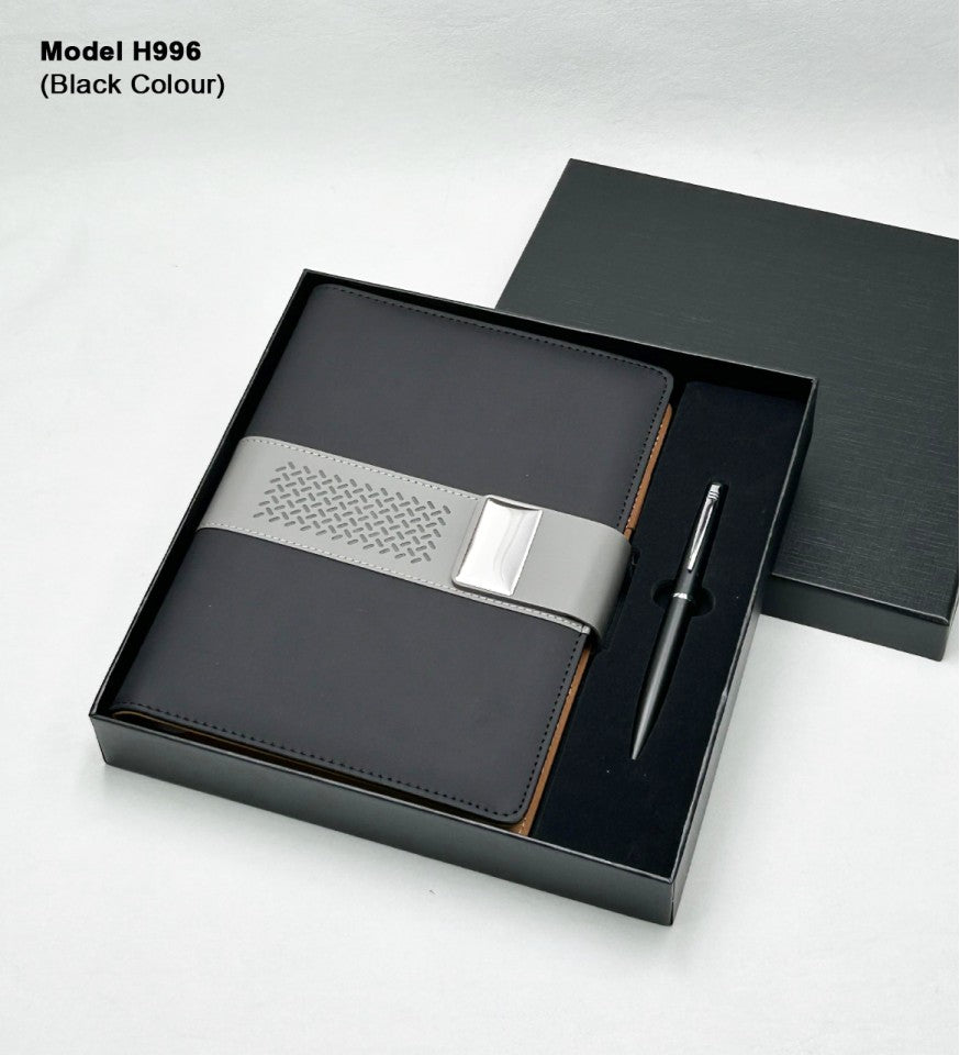 Modern PU Leather 2-in-1 Signature Gift Set | Diary & Pen Set