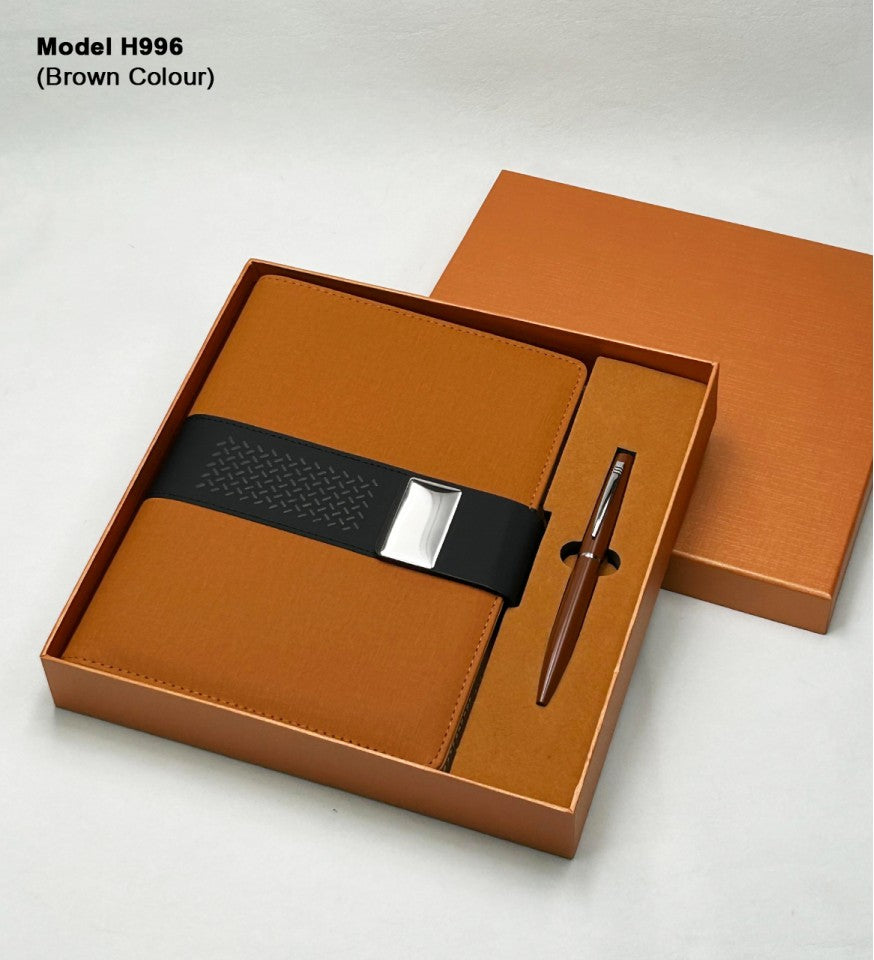 Modern PU Leather 2-in-1 Signature Gift Set | Diary & Pen Set