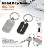 Industrial High-Glow Noir Metal Keychain | Metal Keychain