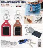 Industrial High-Glow Noir Metal Keychain | Metal Keychain