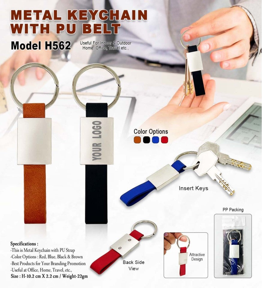 Premium Keychain | Metal Keychain With Pu Belt - Premium