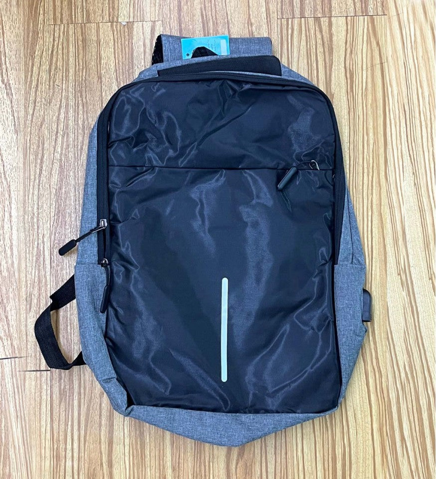 High-Contrast Noir & White Traveling Backpack | Bag