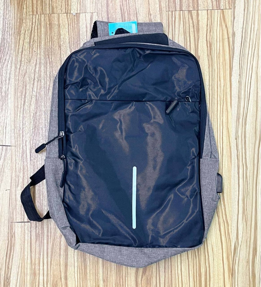 High-Contrast Noir & White Traveling Backpack | Bag