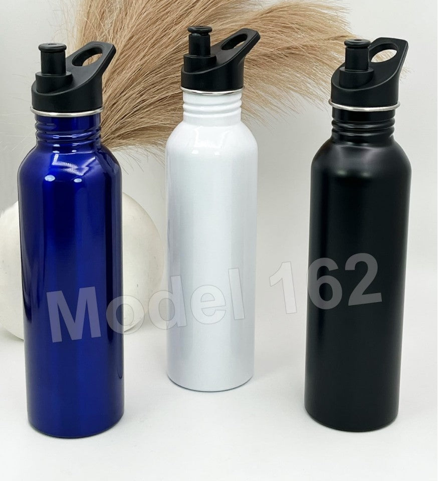 Minimal Silver Stainless Steel Water Bottle | Water Bottle