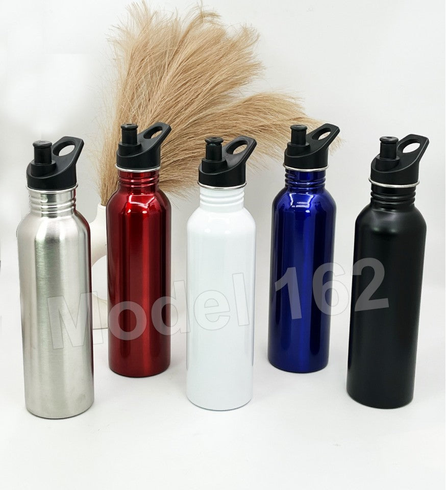 Minimal Silver Stainless Steel Water Bottle | Water Bottle