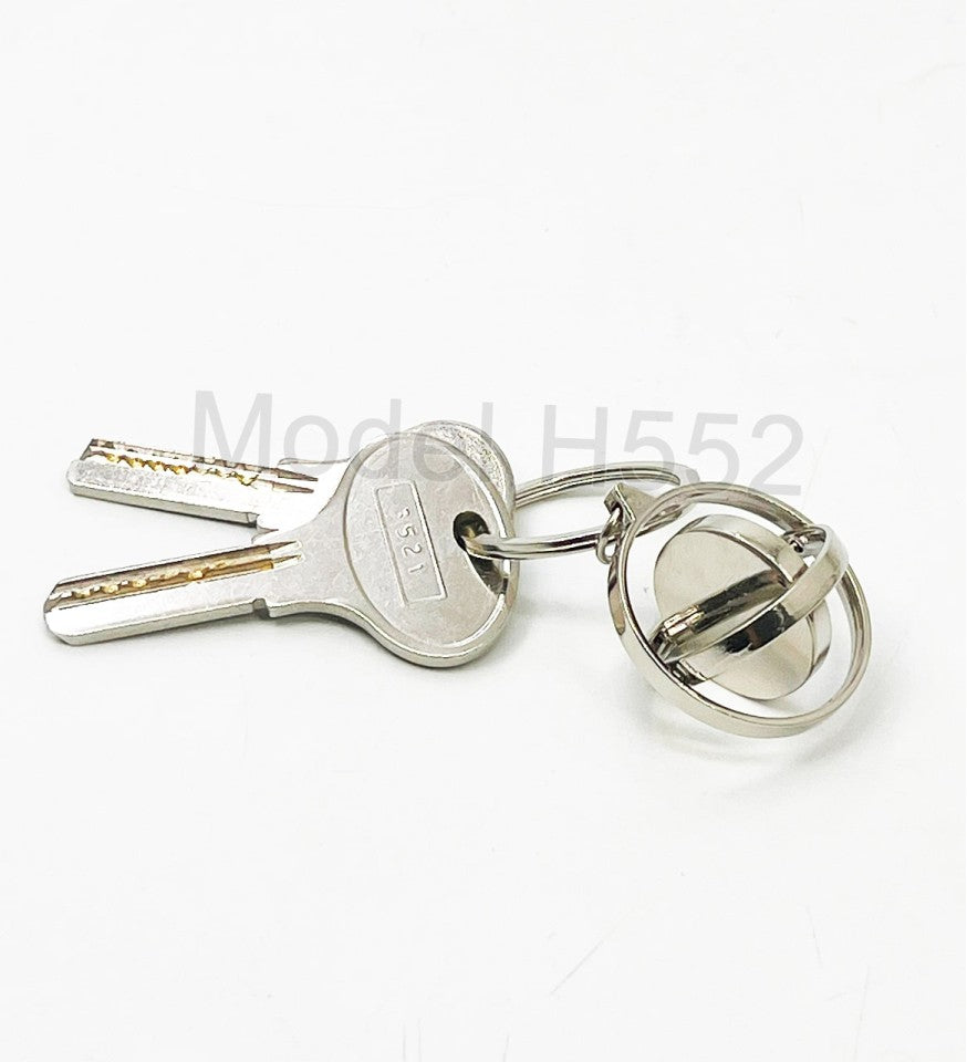 Premium Keychain | Round Shape Rotating Metal Keychain - ...