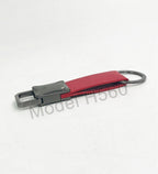 Industrial High-Glow PU-Leather Belt Keychain | Metal Keychain