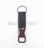 Industrial High-Glow PU-Leather Belt Keychain | Metal Keychain